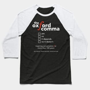 Oxford Comma Baseball T-Shirt